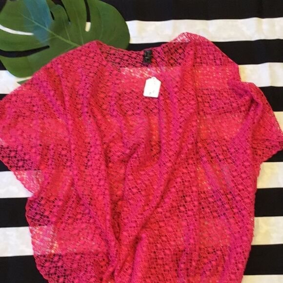 🏖‎ Tempo Lavello Crotchet Poncho Beach Coverup 🏖 - Picture 1 of 4